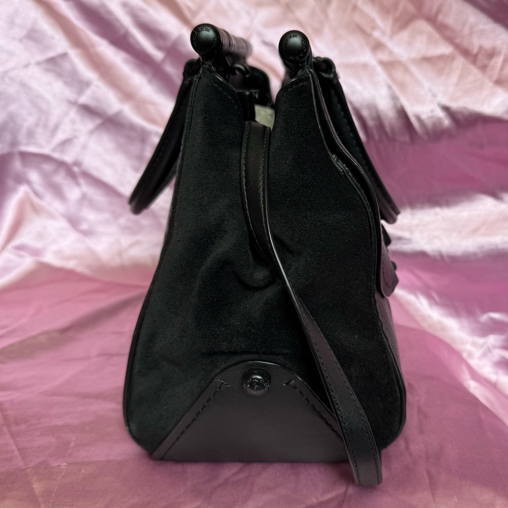 Coach Mixed Leather Drifter Tote Bag Black (38389) - Picture 5 of 16